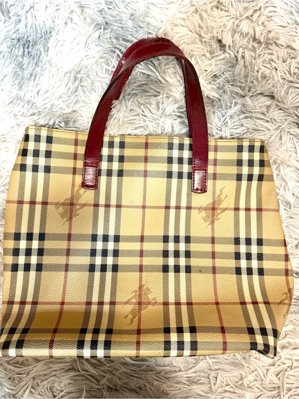 Burberry nova check tote bag